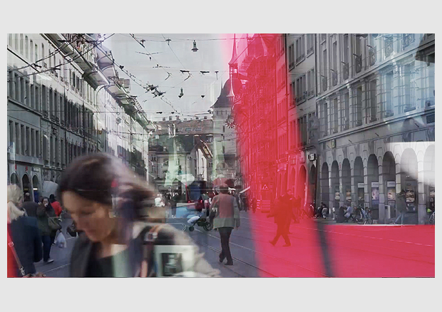 Catherine Gfeller, Video diptych Ville en fugues, videostill - © 2015, ProLitteris, Zurich Alle Urheberrechte bleiben vorbehalten. Sämtliche Reproduktionen sowie jegliche andere Nutzungen ohne Genehmigung - mit Ausnahme des individuellen und privaten Abrufens der Werke - ist verboten.