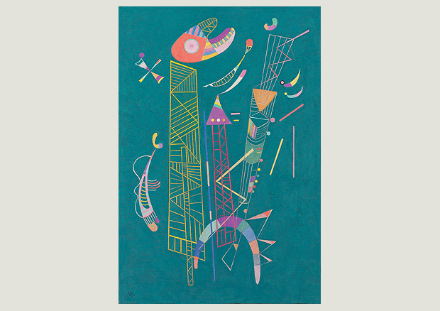 Wassily Kandinsky, Leichte Konstruktion, 1940, Öl auf Leinwand, 72,5 x 50 cm, Hermann und Margrit Rupf-Stiftung, Kunstmuseum Bern - 