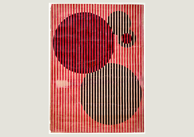 Takehiko Mizutani, Studie zum Simultankontrast aus dem Unterricht von Josef Albers, 1927, Deckfarbe auf Karton, 76.5 x 55.5 cm - © Bauhaus-Archiv Berlin. Foto: Markus Hawlik