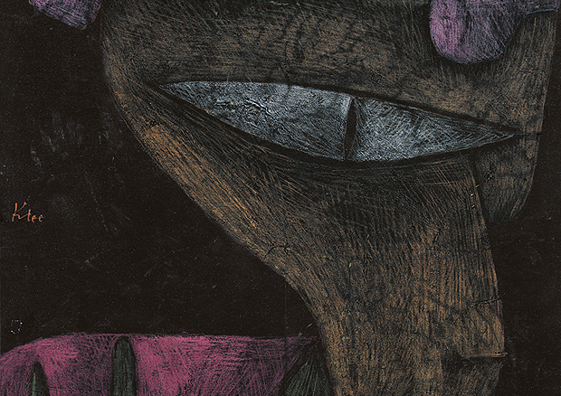Détail 
Paul Klee, Demoiselle démoniaque, 1937, 80, Crayon de couleur et couleur à la colle sur papier sur carton, 45,6 x 30,9 cm, Zentrum Paul Klee, Bern - 
