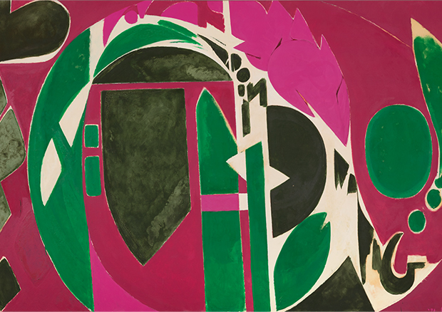 Ausschnitt Lee Krasner, Palingenesis, 1971, Öl auf Leinwand, 208.3 x 340.4 cm, Pollock-Krasner Foundation, New York, Foto: Kasmin Gallery, New York - © The Pollock-Krasner Foundation