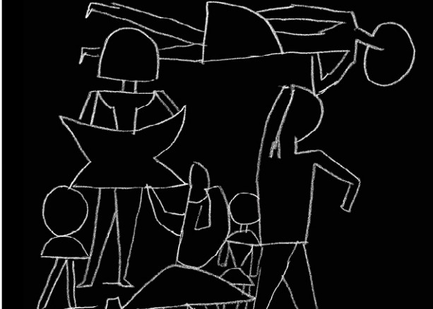 Ausschnitt Paul Klee, Zwischenfall in der Gruppe, 1939, 1230, Zentrum Paul Klee, Bern - 