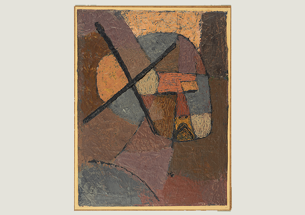 Paul Klee, von der Liste gestrichen, 1933, 424, Ölfarbe auf Papier auf Karton, 31,5 x 24 cm, Zentrum Paul Klee, Bern, Schenkung Livia Klee <br>Das Werk wurde als Depositum zwischen 1991 und 2005 im Kunstmuseum Bern eingelagert. - 