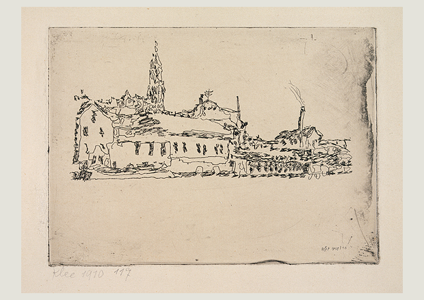 Paul Klee, Bern, 1910, 117, Radierung auf Zink auf festem Velin, Unikat, 10,8 x 14,9 cm, Zentrum Paul Klee, Bern - 